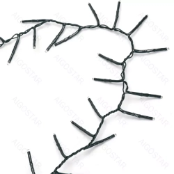 Niskonapięciowe lampki choinkowe sznur 400 led Zimna biel 10m